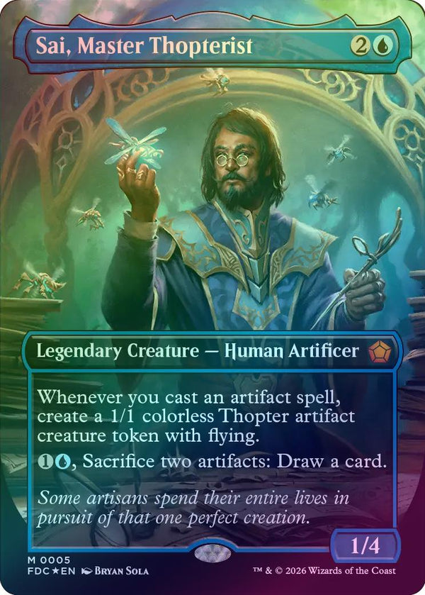 Sai, Master Thopterist - Borderless (Foil) (FDC)