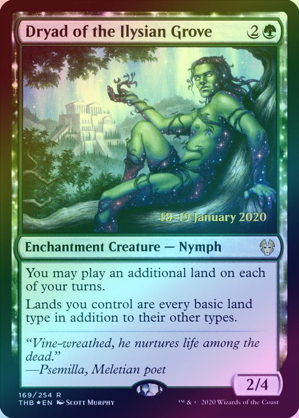 Dryad of the Ilysian Grove - Prerelease Promo (PTHB) (Foil)