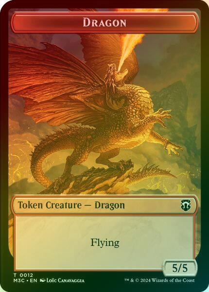 Dragon // Copy Token (Ripple Foil) (TM3C)