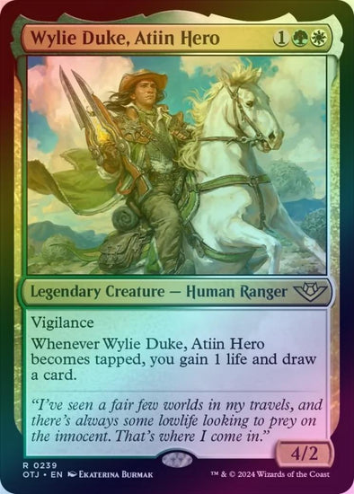 Wylie Duke, Atiin Hero (Foil) (OTJ)