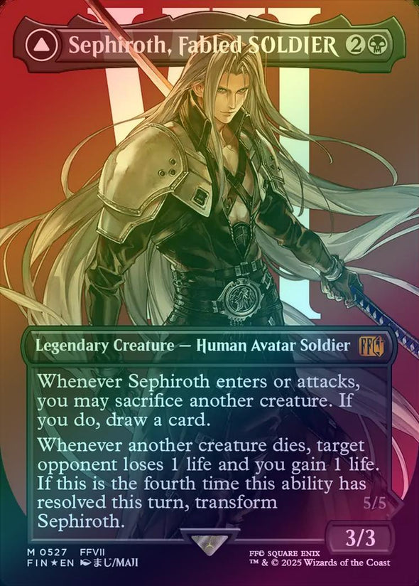 401 Games Canada - Sephiroth, Fabled SOLDIER // Sephiroth, One-Winged Angel - Borderless (Surge Foil) (FIN) 401 Games Canada - Sephiroth, Fabled SOLDIER // Sephiroth, One-Winged Angel - Borderless (Surge Foil) (FIN)