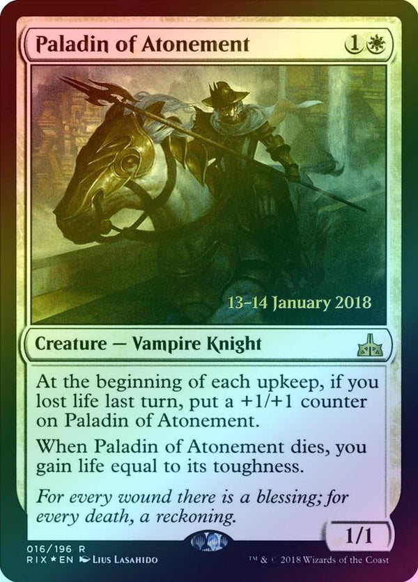 Paladin of Atonement - Prerelease Promo (Foil) (PRIX)
