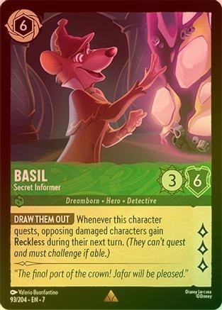 Basil (Secret Informer) - 93/204 - Rare (Foil)