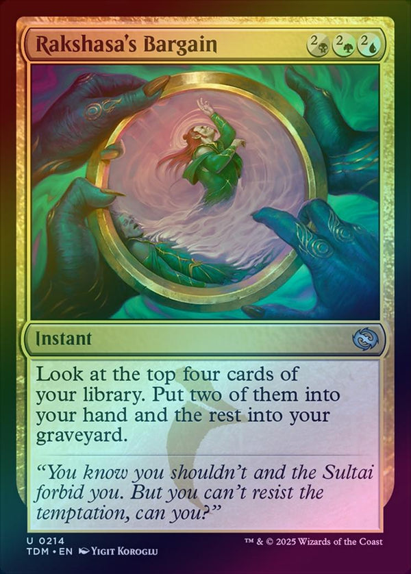 Rakshasa's Bargain (Foil) (TDM)