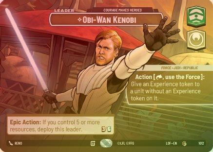 Obi-Wan Kenobi - Courage Makes Heroes (Showcase) - 1012 - Common (Foil)