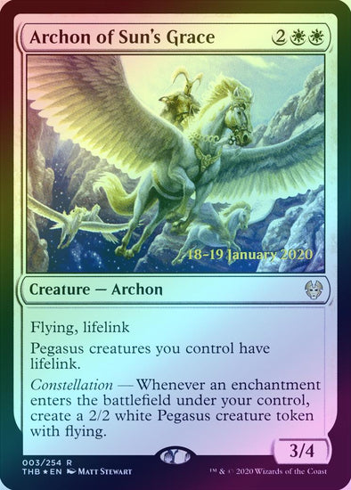 Archon of Sun's Grace - Prerelease Promo (Foil) (PTHB)