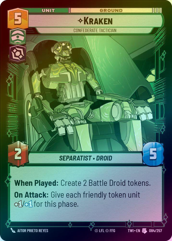 Kraken - Confederate Tactician - 084/257 - Uncommon (Foil)