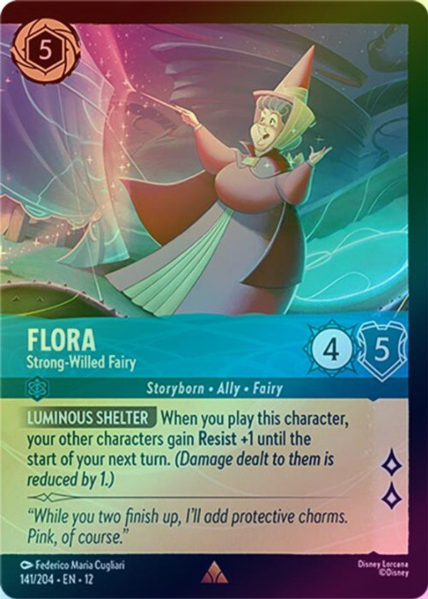 Flora (Strong-Willed Fairy) - 141/204 - Rare (Foil)