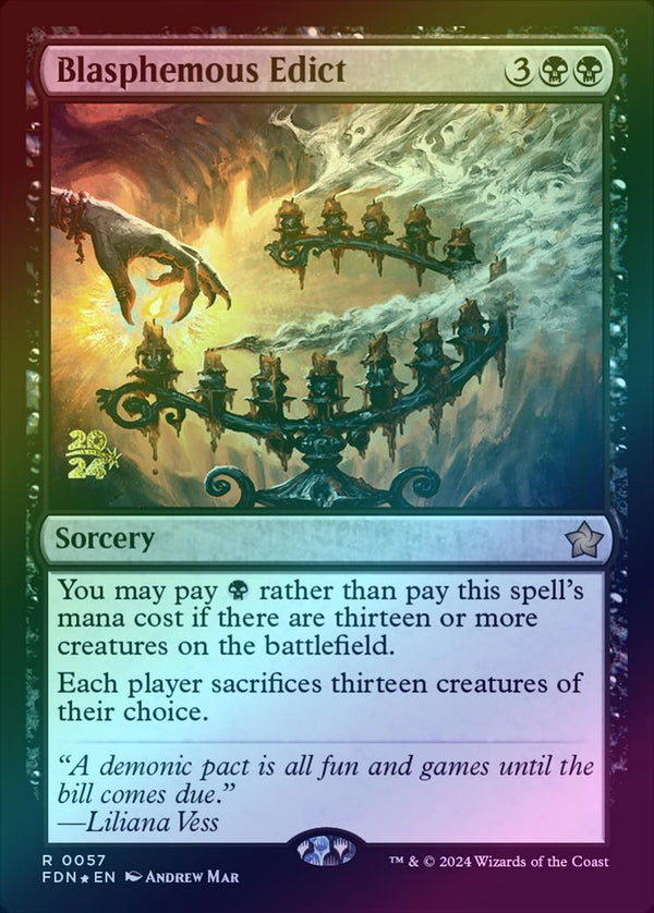 Blasphemous Edict - Prerelease Promo (Foil) (PFDN)