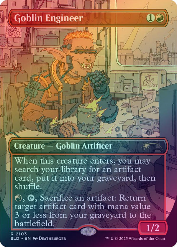 Goblin Engineer - Featuring: DEATHBURGER (Galaxy Foil) (SLD)