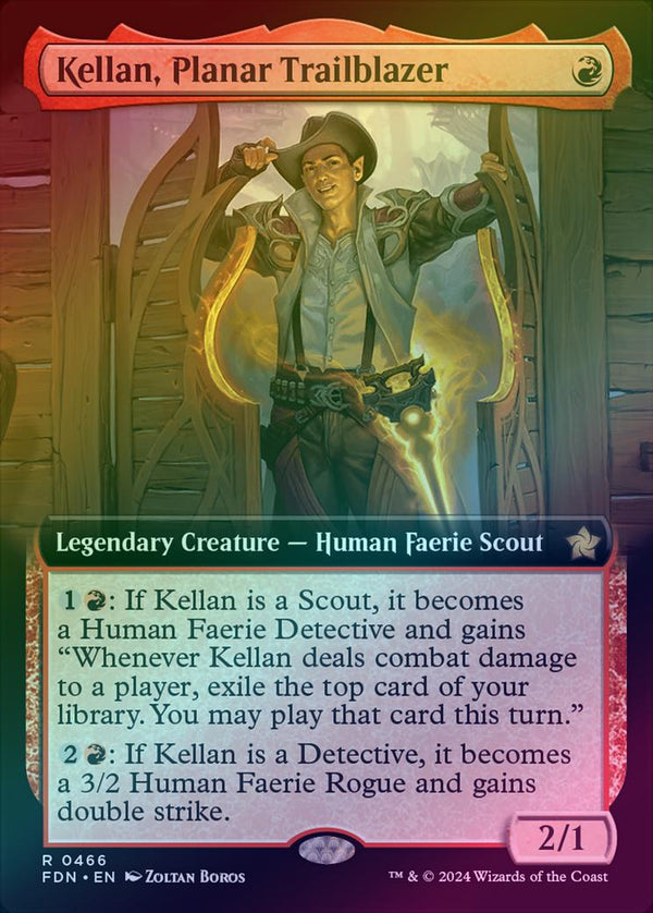 Kellan, Planar Trailblazer - Extended Art (Foil) (FDN)