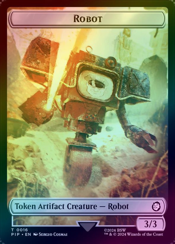 Robot // Treasure (019) Token (Foil) (TPIP)