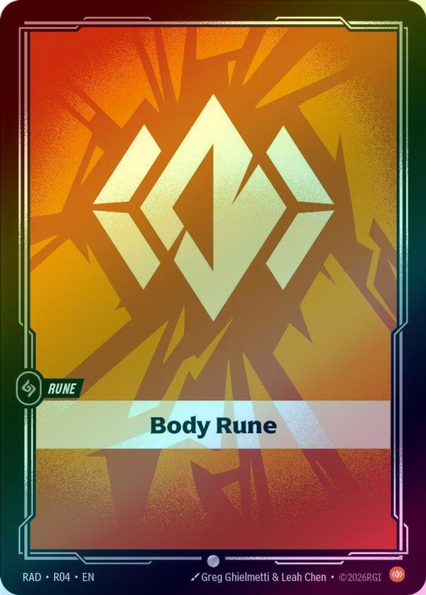 Body Rune (RAD) - R04 - Common (Foil)