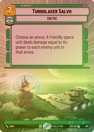 Turbolaser Salvo (Hyperspace) - 865 - Legendary (Foil)