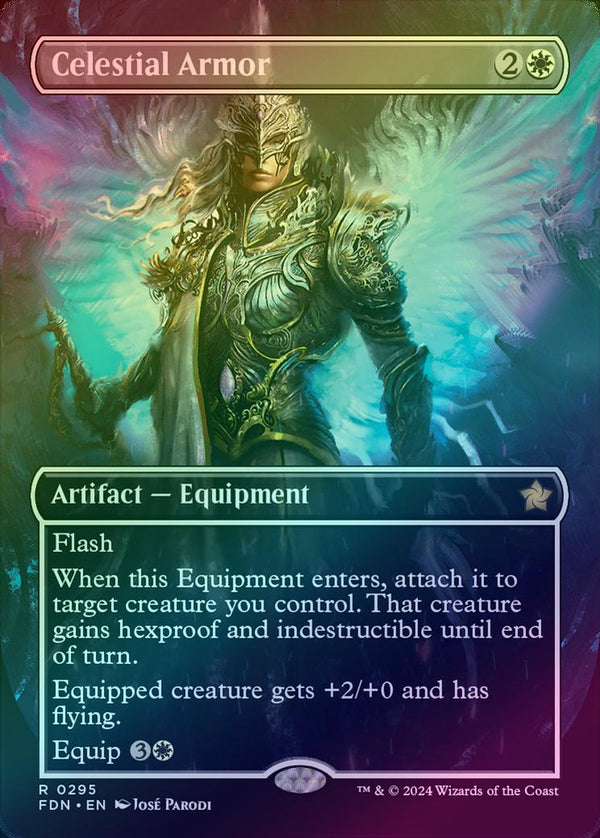 Celestial Armor - Borderless (Foil) (FDN)