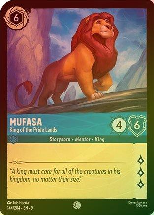 Mufasa (King of the Pride Lands) (Fabled Reprint) - 144/204 - Common (Foil)