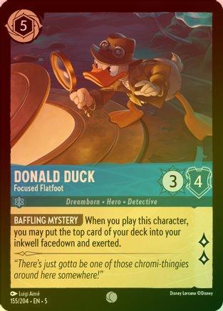 Donald Duck (Focused Flatfoot) - 155/204 - Common (Foil)