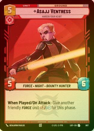 Asajj Ventress - Harden Your Heart - 667 - Uncommon (Foil)