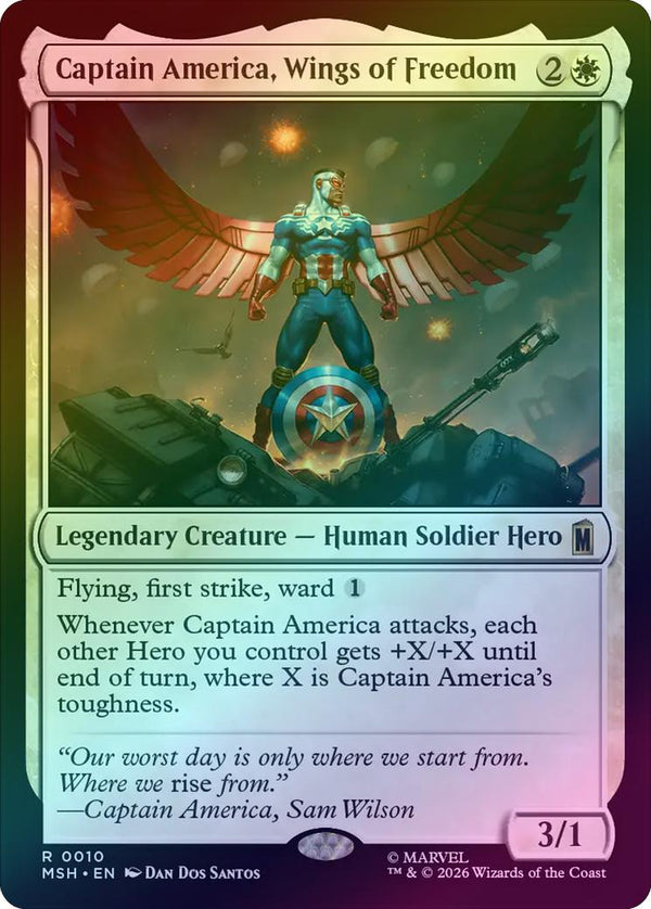 Captain America, Wings of Freedom (Foil) (MSH) (Pre-Order)