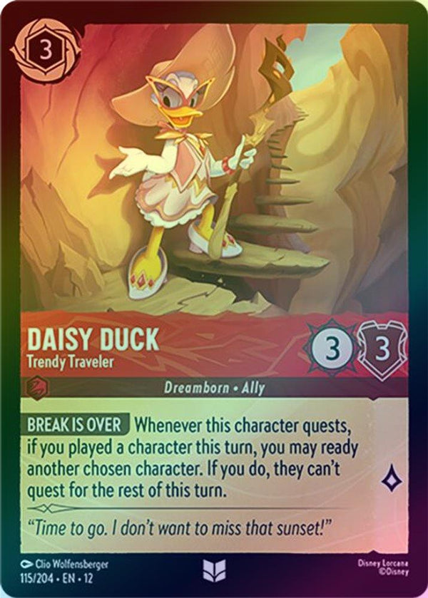 Daisy Duck (Trendy Traveler) - 115/204 - Uncommon (Foil)