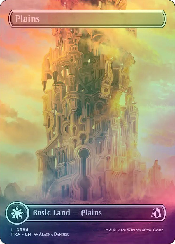 Plains (384) - Tower Full Art (Foil) (FRA)