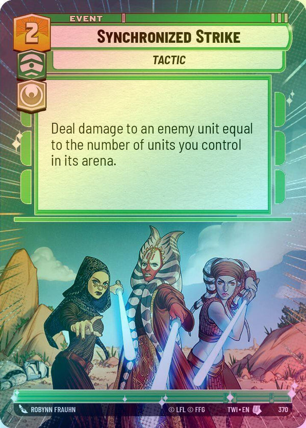 Synchronized Strike (Hyperspace) - 370 - Uncommon (Foil)