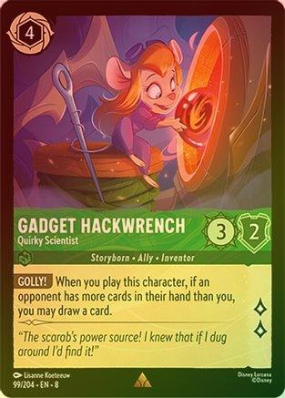 Gadget Hackwrench (Quirky Scientist) - 99/204 - Rare (Foil)