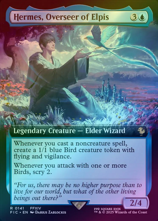 Hermes, Overseer of Elpis - Extended Art (Foil) (FIC)