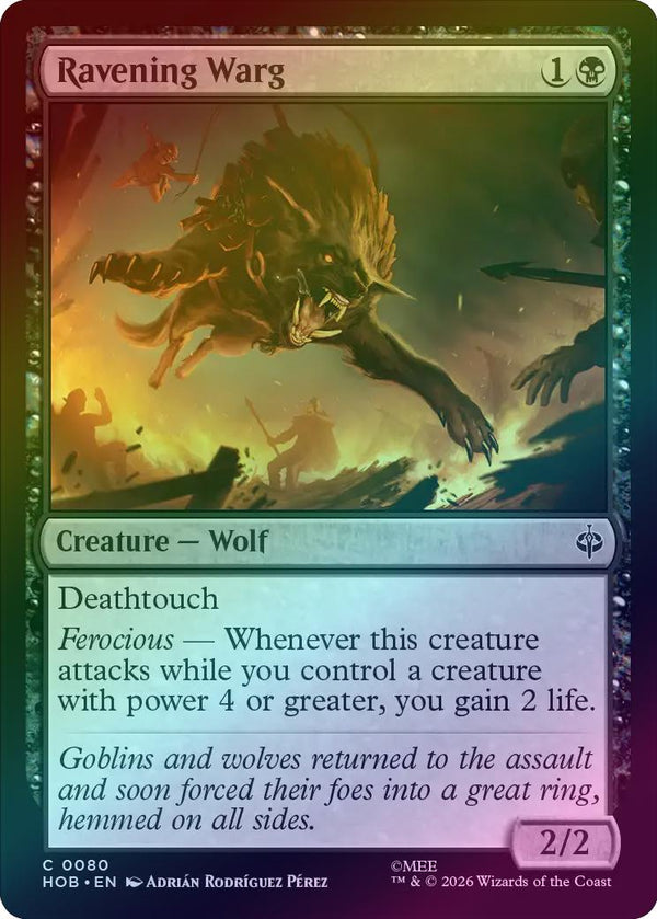 Ravening Warg (Foil) (HOB) (Pre-Order)