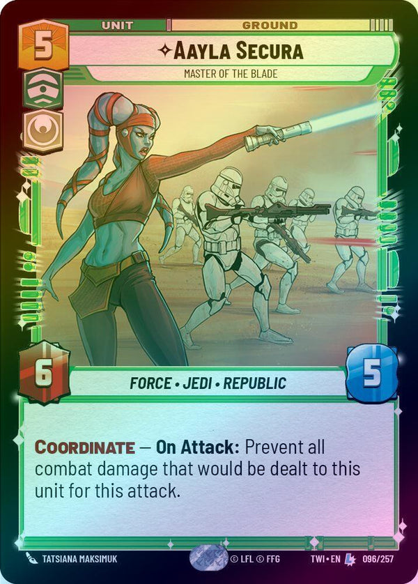 Aayla Secura - Master of the Blade - 096/257 - Legendary (Foil)