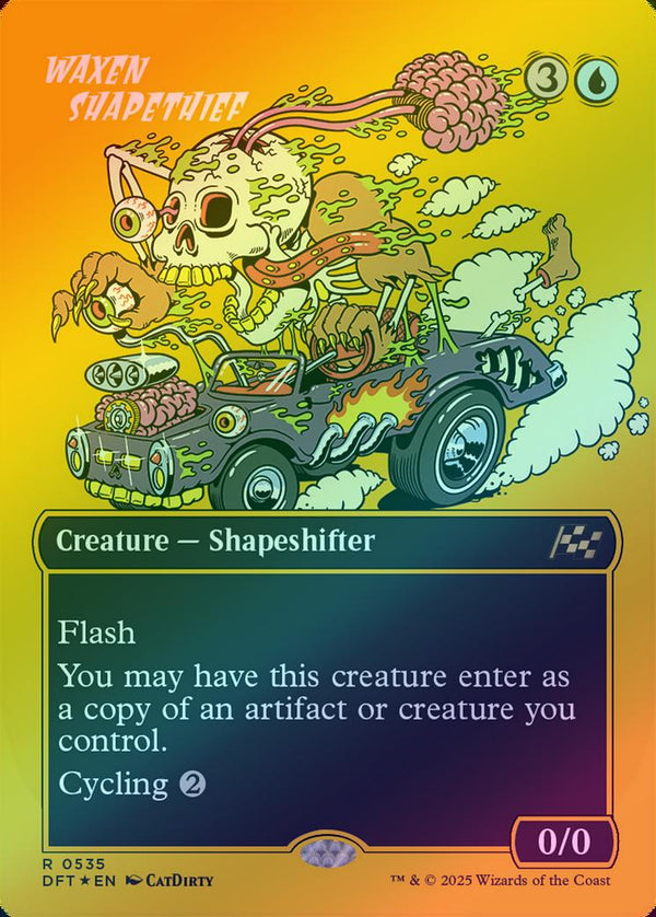 Waxen Shapethief - Borderless Rude Rider (First-Place Foil) (DFT)
