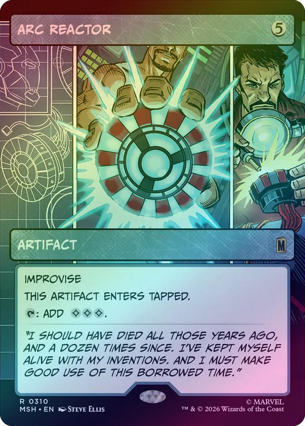 Arc Reactor - Panel Showcase (Foil) (MSH) (Pre-Order)