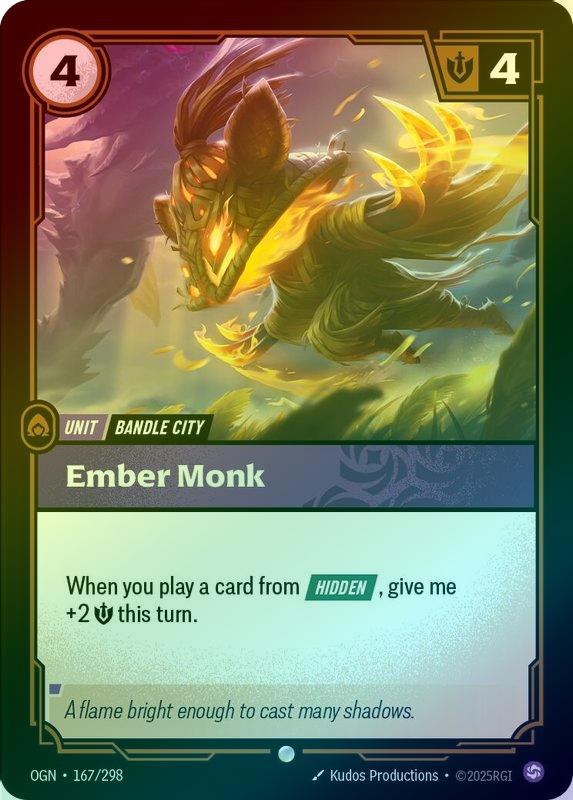 Ember Monk - 167/298 - Common (Foil)
