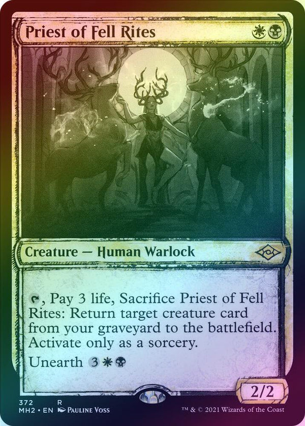 Priest of Fell Rites - Sketch Showcase (Foil) (MH2)