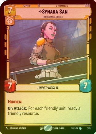 Synara San - Harboring a Secret (Foil) - 735 - Legendary (Foil)