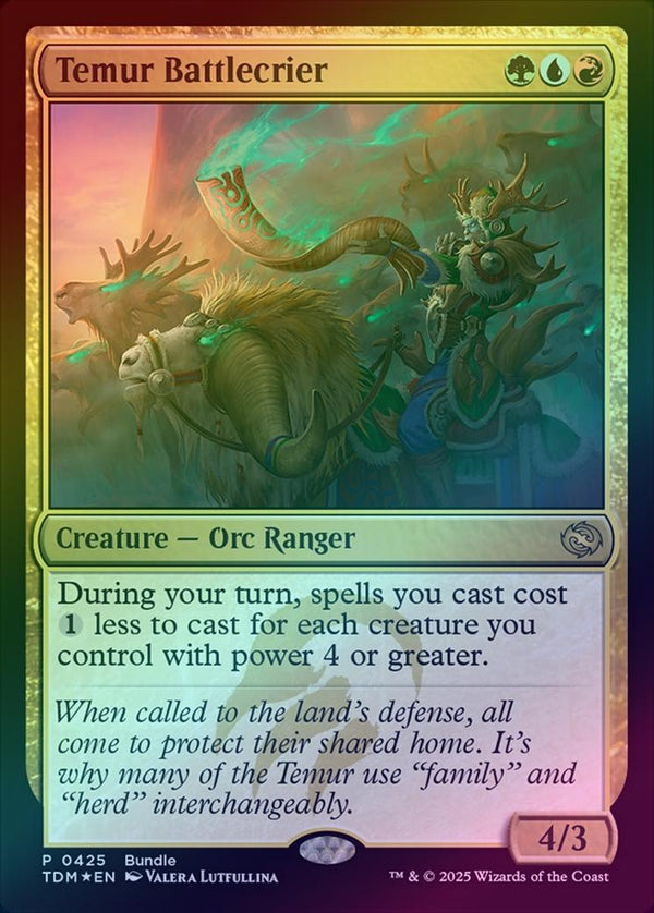 Temur Battlecrier - Bundle Promo (Foil) (TDM)