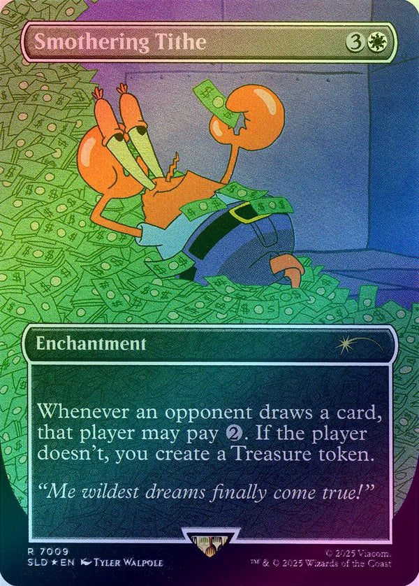 Smothering Tithe - Spongebob Squarepants Bonus Card (Foil) (SLD)
