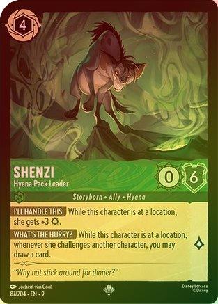 Shenzi (Hyena Pack Leader) (Fabled Reprint) - 87/204 - Super Rare (Foil)