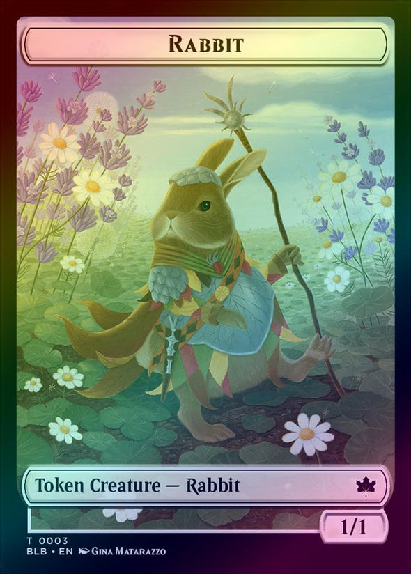 Flowerfoot Swordmaster // Rabbit Token (Foil) (TBLB)