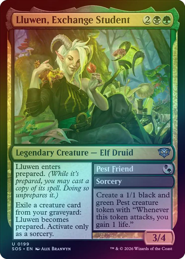 Lluwen, Exchange Student // Pest Friend (Foil) (SOS)