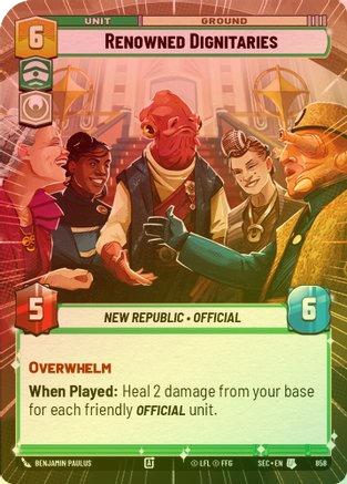 Renowned Dignitaries (Hyperspace Foil) - 858 - Uncommon (Foil)