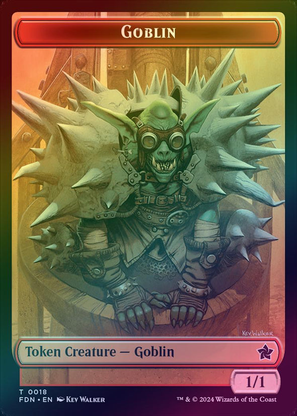 Insect (21) // Goblin Token (18) (Foil) (TFDN)