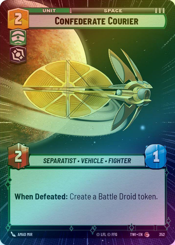 Confederate Courier (Hyperspace) - 352 - Common (Foil)