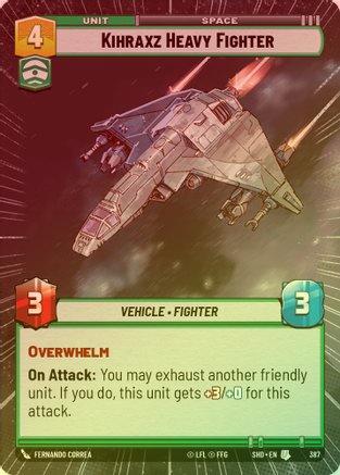 Kihraxz Heavy Fighter (Hyperspace) - 387 - Uncommon (Foil)