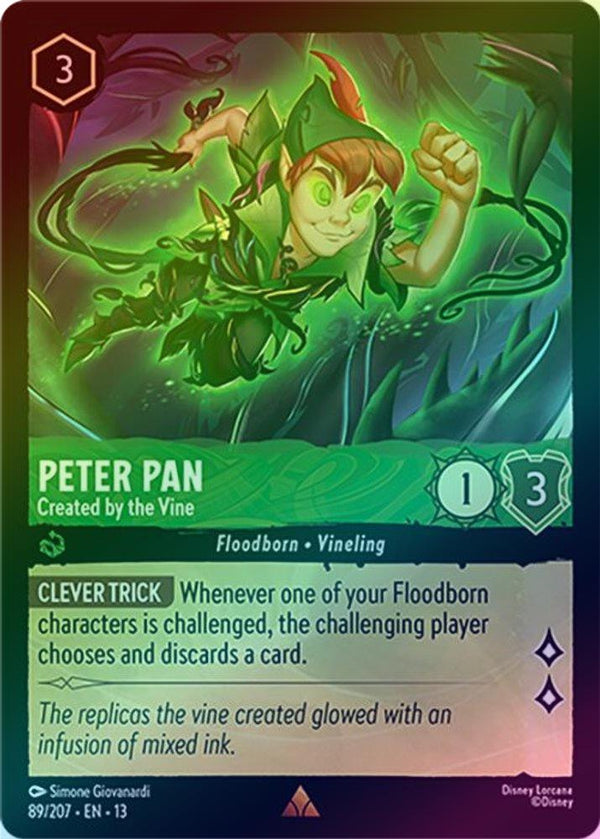 Peter Pan (Created by the Vine) - 89/207 - Rare (Foil)