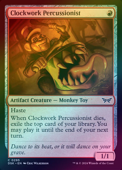 Clockwork Percussionist - Lurking Evil Alternate Art (Foil) (DSK)