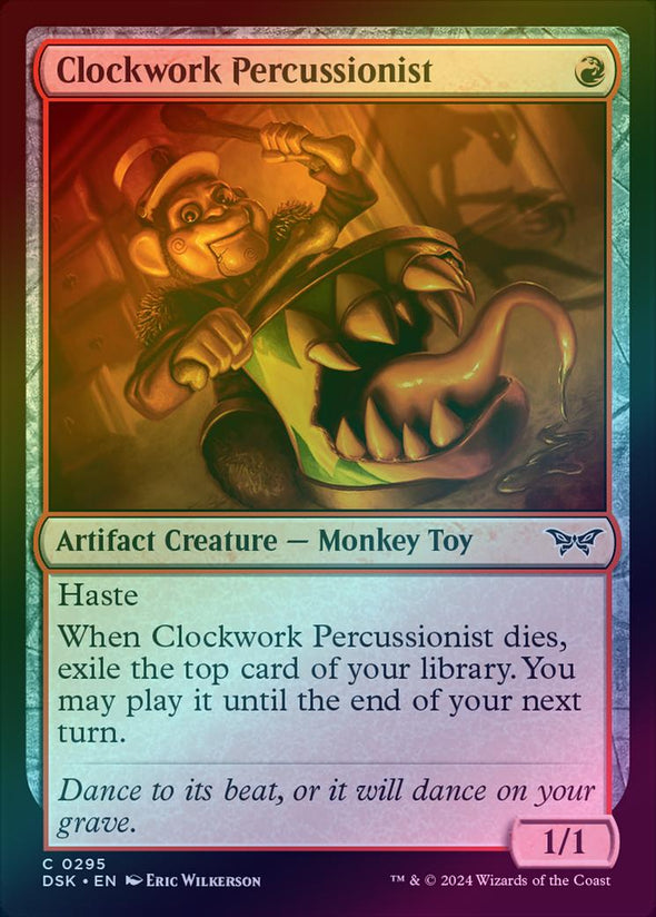 Clockwork Percussionist - Lurking Evil Alternate Art (Foil) (DSK)