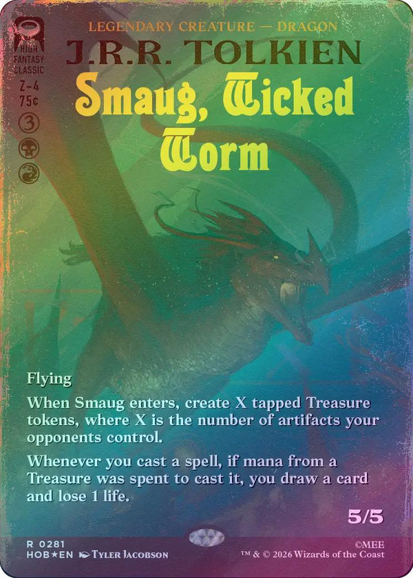 Smaug, Wicked Worm - Book Cover (Surge Foil) (HOB) (Pre-Order)