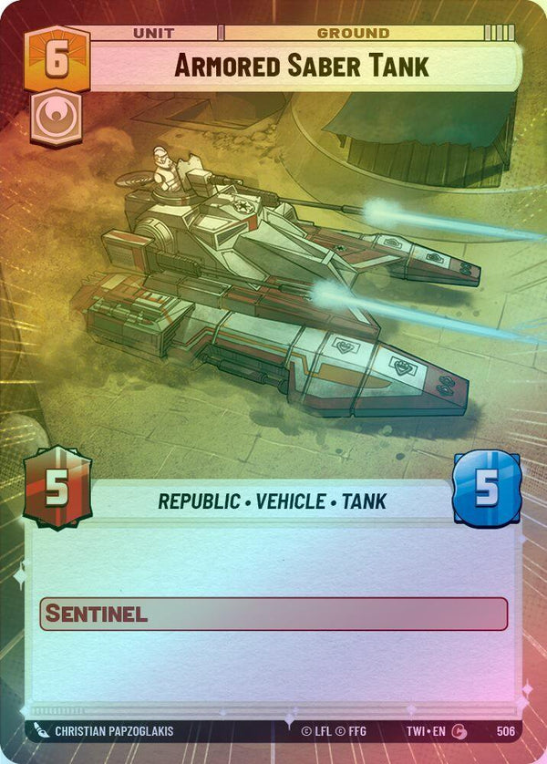 Armored Saber Tank (Hyperspace) - 506 - Common (Foil)