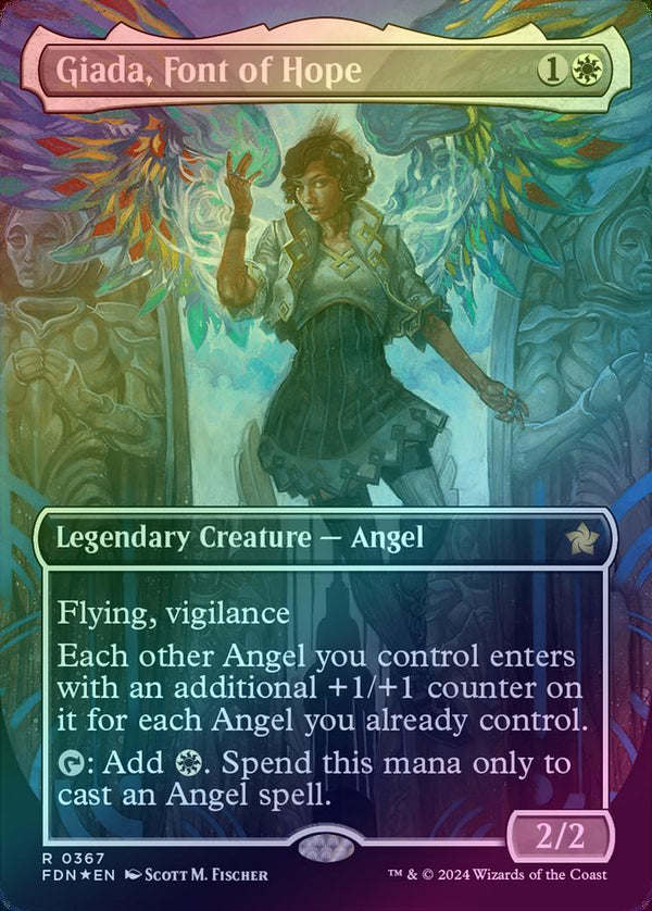 Giada, Font of Hope - Borderless (Mana Foil) (FDN)